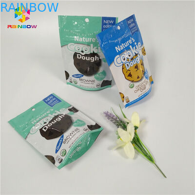 Doypack Resealable k Standing Up Aluminum Foil Bags Cookies Packaging