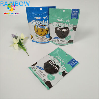 Colorful Small Mylar Aluminum Foil Food Packing Bags Zip Lock For Biscuit / Dry Fruit