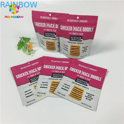 Resealable Plastic Foil Packaging Bags Biodegradable Digital Printing For Chocolate / Cheese