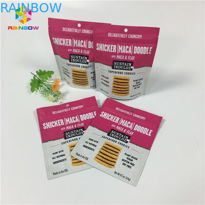 Resealable Plastic Foil Packaging Bags Biodegradable Digital Printing For Chocolate / Cheese