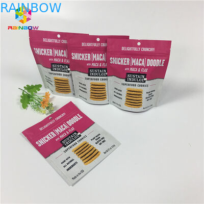 Resealable Plastic Foil Packaging Bags Biodegradable Digital Printing For Chocolate / Cheese