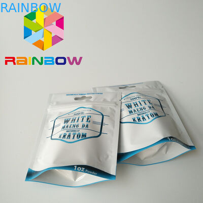 Custom Printed Foil Bag Packaging , Stand Up Zip Lock Pouch For Pharmaceutical Kraton