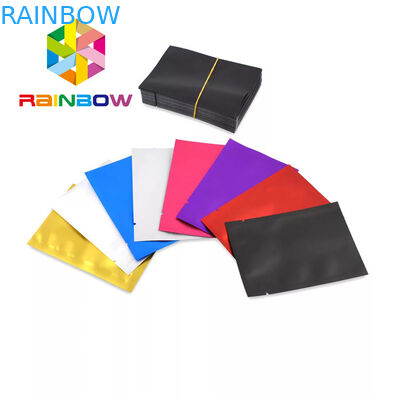 Resealable Plastic Pouches Packaging Three Side Seal Small Mylar For Herbs / Cookies