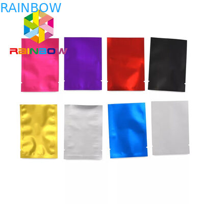 Resealable Plastic Pouches Packaging Three Side Seal Small Mylar For Herbs / Cookies