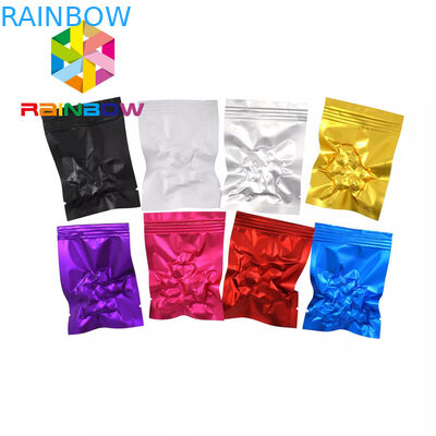 Resealable Plastic Pouches Packaging Three Side Seal Small Mylar For Herbs / Cookies