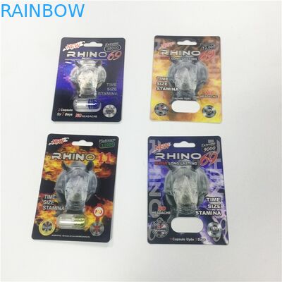 Cartridge Paper Blister Card Packaging Gold Rhino Container Bullet With Plastic Cover