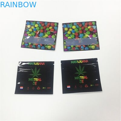 Laminated Material Plastic Pouches Packaging CBD Gummy Candy Bag Custom Printed