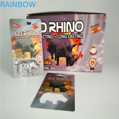 Slide Blister Pack Packaging Insert Card Male Enhancement Pills 3D Card Packaging Bags