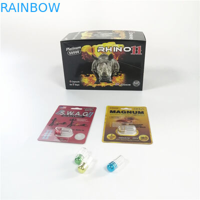 Black Panther Blister Packaging Pill Paper Box 3D Effect Sex Pill Rhino 69 9000