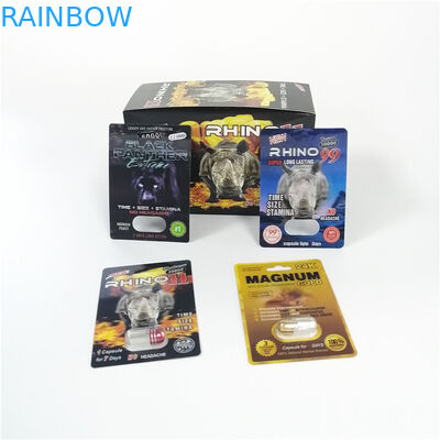 Male Enhancement Medication Blister Pack Packaging Black Mama Premier Zen Paper Display Card