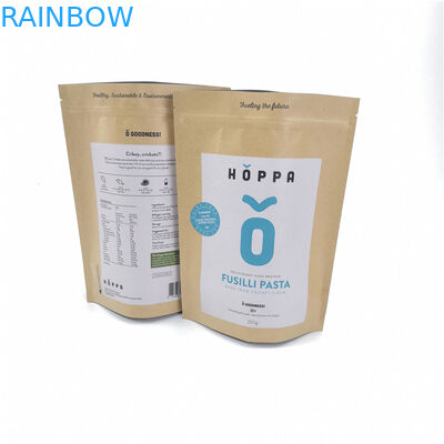 Recyclable Kraft Customized Paper Bags Private Label Durable For Packaging Foods