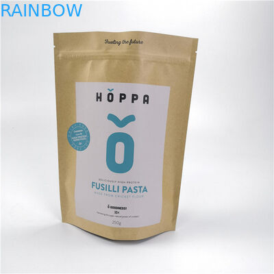 Recyclable Kraft Customized Paper Bags Private Label Durable For Packaging Foods