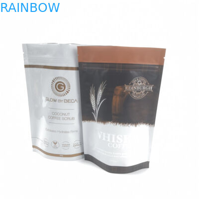 Zip Lock Plastic Pouches Packaging Aluminum Foil Coffee Bags Gravnre Printing