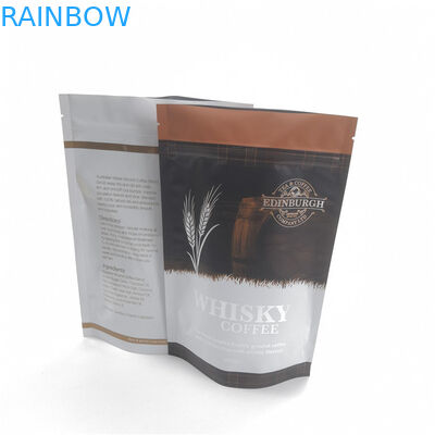 Zip Lock Plastic Pouches Packaging Aluminum Foil Coffee Bags Gravnre Printing