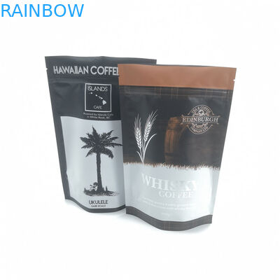 Stand Up Aluminium Foil Pouch , Durable Custom Printing Coffee Bag With Zipper
