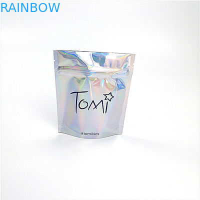 Bio Degradable Cosmetic Organizer Bag Custom Print Laser Holographic 100% Recycle