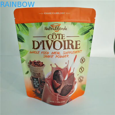 Heat Seal Plastic Pouches Packaging Roasted Coffee Bean Powder Bags With k