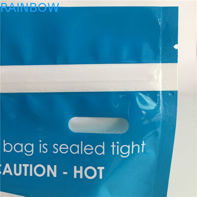 Microwave Steam Bottom Gusset Bags Glossy Stand Up Plastic Sterilizer Retort Pouch