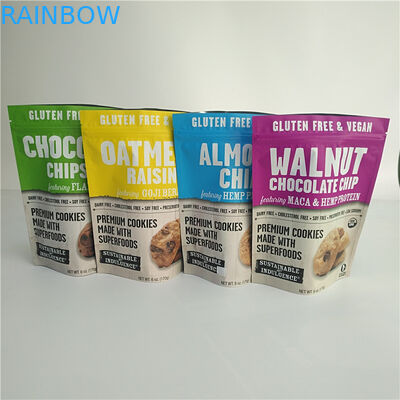 Gluten Free Snack Bag Packaging Food Packaging Cookies Smell Proof Bags With k