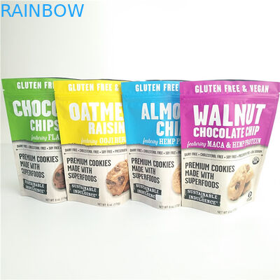 Gluten Free Snack Bag Packaging Food Packaging Cookies Smell Proof Bags With k