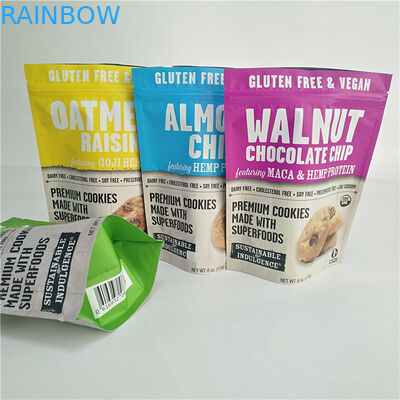 Gluten Free Snack Bag Packaging Food Packaging Cookies Smell Proof Bags With k