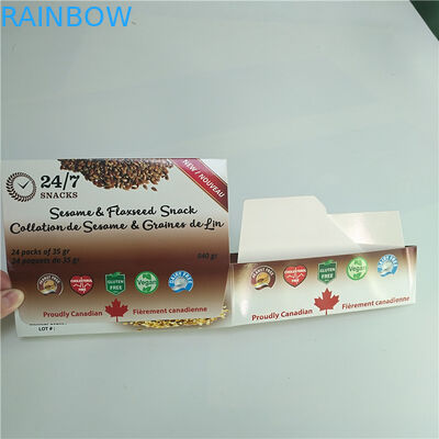Kraft Paper Box Packaging Corrugated Retail Counter Lip Balm Whey Protein Bar Type