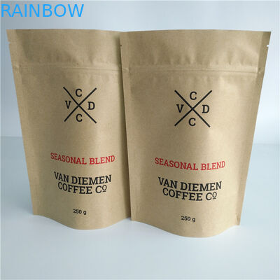 Customized Paper Bag Packaging Vegetable Seeds k Valve Smell Proof For Coffee / Tea