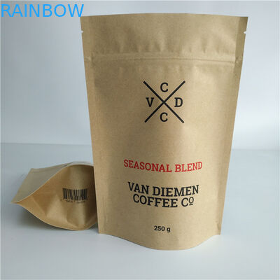 Customized Paper Bag Packaging Vegetable Seeds k Valve Smell Proof For Coffee / Tea