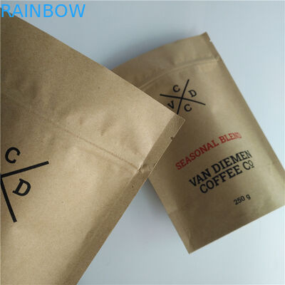 Customized Paper Bag Packaging Vegetable Seeds k Valve Smell Proof For Coffee / Tea
