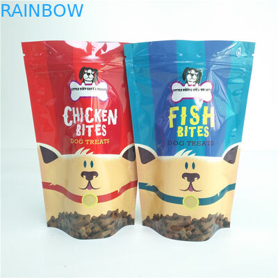 Dog Treat Storage Pet Food Bag  Laminated Plastic Reusable Vacuum Organic Pouch
