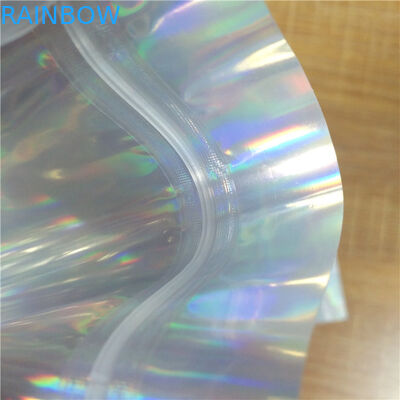 Biodegradable Iridescent Mylar Laser Pouch Plastic Bag Packaging Salt Coffee Body Scrub