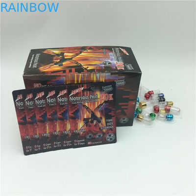 Fly Male Energy Enhancer Blister Paper Card Gule Double Hole Packing Material For Capsule