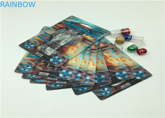 Durable Paper Card Packaging For Male Enhancing Natural Performance Sex Pills