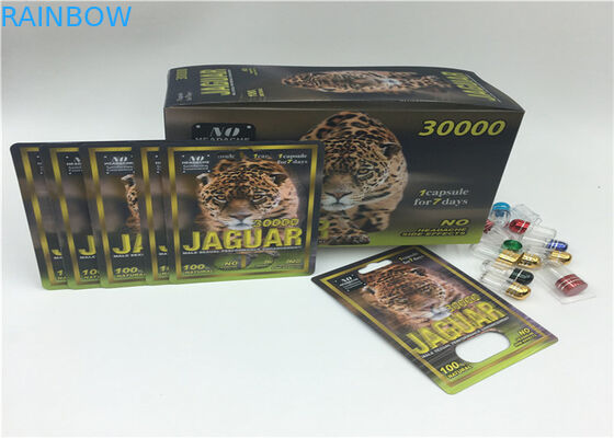 Male Enhancement Pills Blister Card Packing Rhino 69 Slide With Plastic Cover Bottle