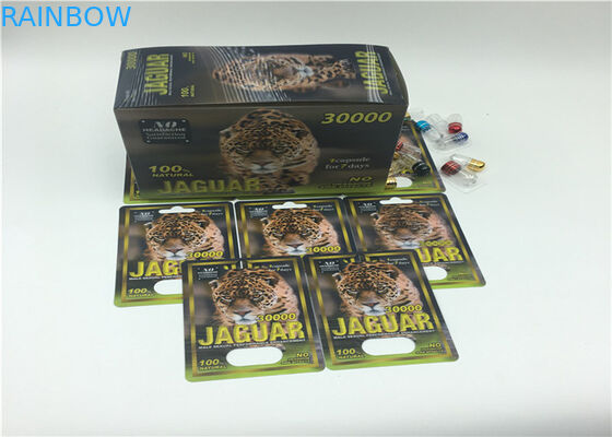 Black Blister Card Packaging FX 35000 Series Display Paper Box For Male Enhancement Pills