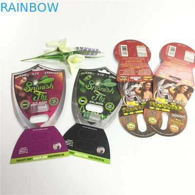 Brand Rhino 69 Capsule Pills Blister Card Plastic 3d Sex Pills Packing Customized
