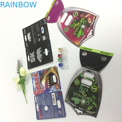 Brand Rhino 69 Capsule Pills Blister Card Plastic 3d Sex Pills Packing Customized