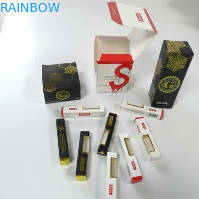 Child Proof Gift Box Packaging Colored Printed Folding Paper E Cigarette Smoke Oil Bottle