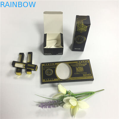 Child Proof Gift Box Packaging Colored Printed Folding Paper E Cigarette Smoke Oil Bottle