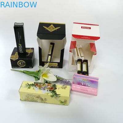 Child Proof Gift Box Packaging Colored Printed Folding Paper E Cigarette Smoke Oil Bottle