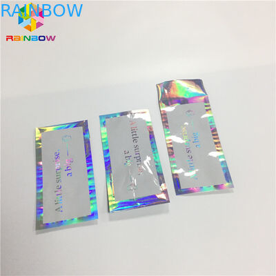 Hologram Envelop Foil Bag Aluminium Foil Pouch Self Adhesive Three Sided Seal