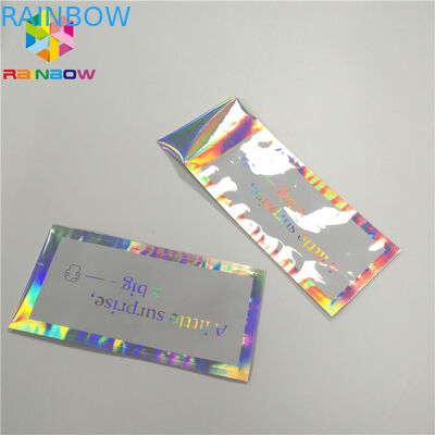 Hologram Envelop Foil Bag Aluminium Foil Pouch Self Adhesive Three Sided Seal
