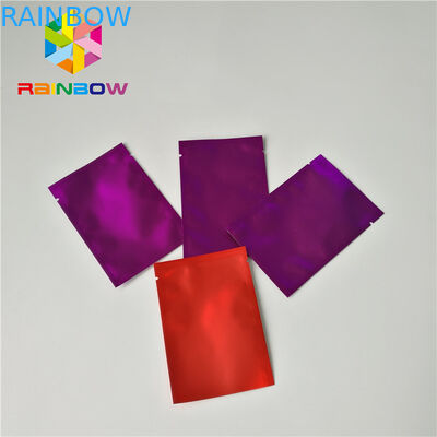 Matte Aluminum Foil Packaging Bags Three Side Seal Pouch For Cosmetic Makeup Pack
