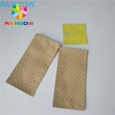 Matte Aluminum Foil Packaging Bags Three Side Seal Pouch For Cosmetic Makeup Pack