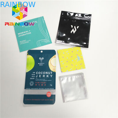 Matte Aluminum Foil Packaging Bags Three Side Seal Pouch For Cosmetic Makeup Pack