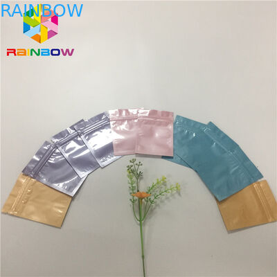 Customize Print Foil Pouch Packaging Heat Seal Mask Pouch With Bottom Filling