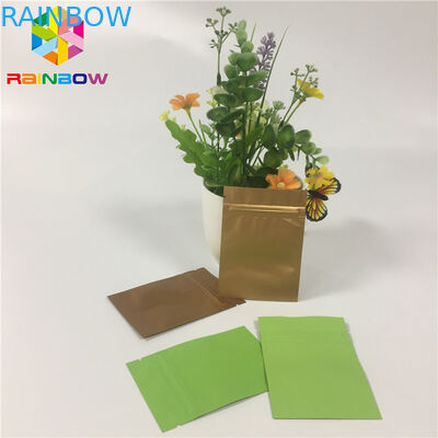 Customize Print Foil Pouch Packaging Heat Seal Mask Pouch With Bottom Filling