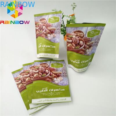 Resealable Top k Aluminum Foil Matte Doypack Pouch Bag For Nut / Dries Fruit