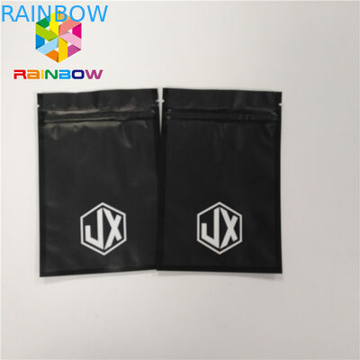 Mylar Smell Proof Foil Pouch Packaging Self Seal Plastic Bag With Resealable Zipper