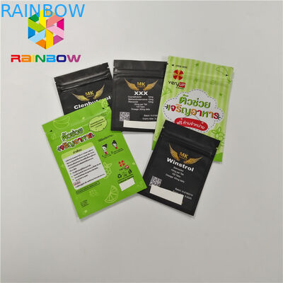 Mylar Smell Proof Foil Pouch Packaging Self Seal Plastic Bag With Resealable Zipper